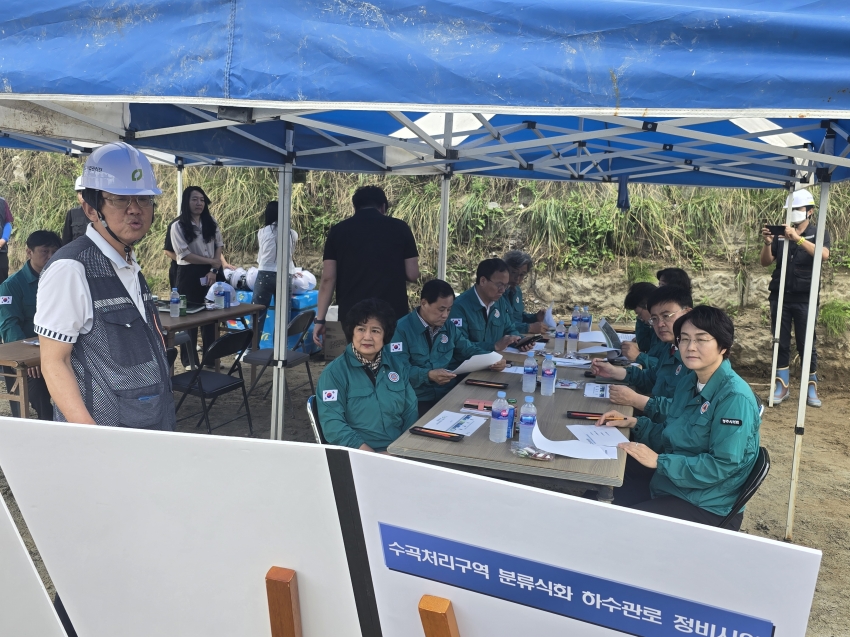 청주시의회 보건환경위원회, 분류식화 하수관로 정비사업장 등 현장방문