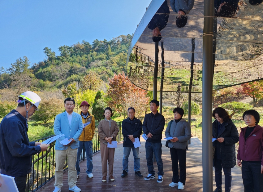 청주시의회 농업정책위원회, 미원별빛자연휴양림 현장 방문