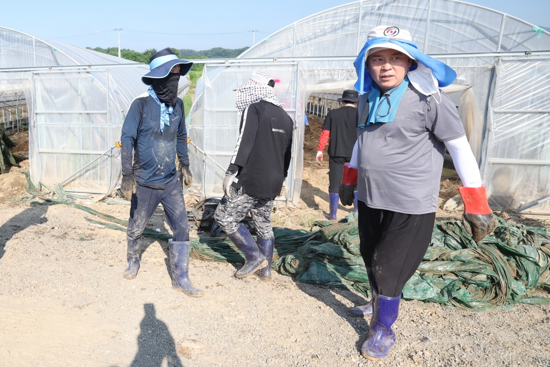 오송읍 수해복구 지원 20번째