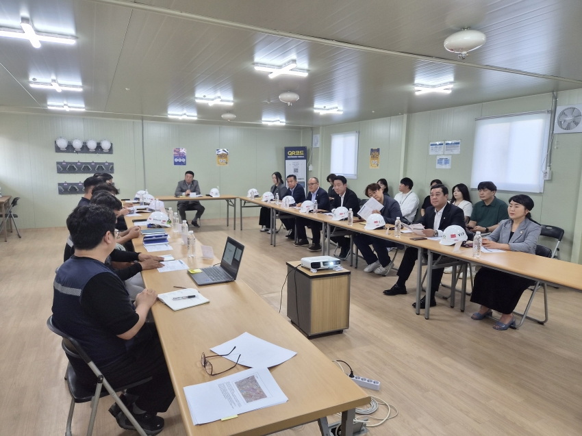 청주시의회 농업정책위원회, 농수산물 도매시장 건립 현장 점검