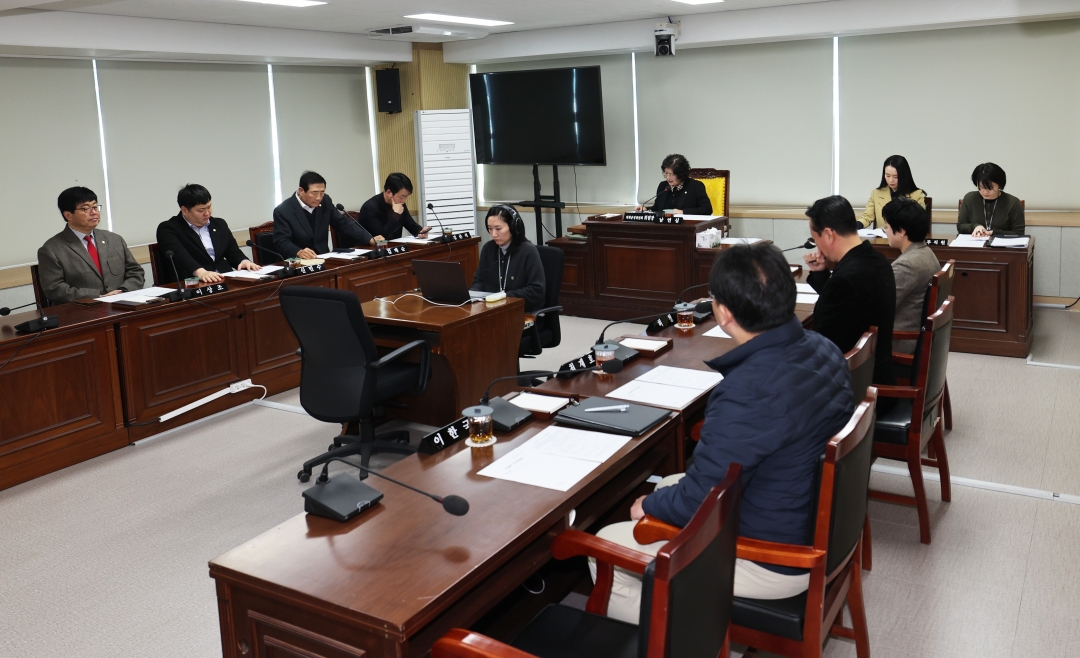 제101회 청주시의회(임시회) 의사일정 협의 1번째