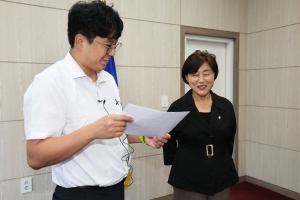 도민체전 인사말 영상 촬영 2번째