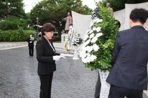 제81주년 광복절 참배 및 기념행 9번째