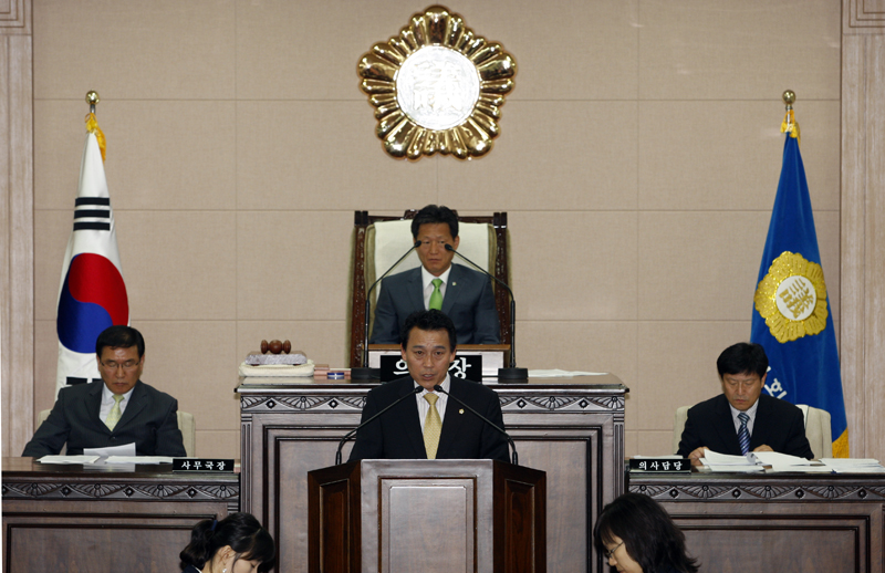 김성택의원, 5분자유발언