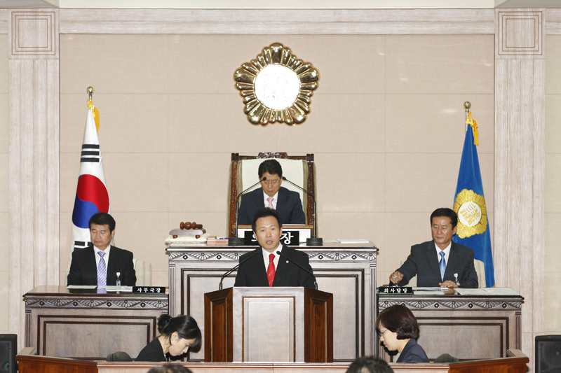 황영호의원, 5분 자유발언